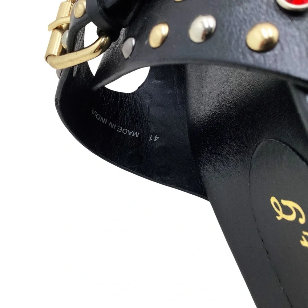 🆕{SaintG} Chloe StuddedDouble Buckle Sandal - Picture 9 of 13